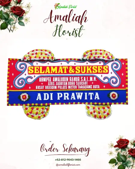 Papan Bunga Ucapan Selamat langkaplancar
